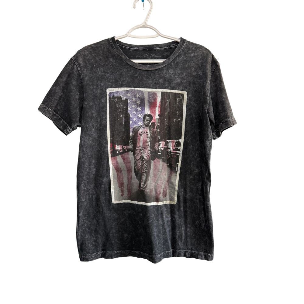 James dean patriotic 100% cotton t shirt mens medium casual rocker punk normcore